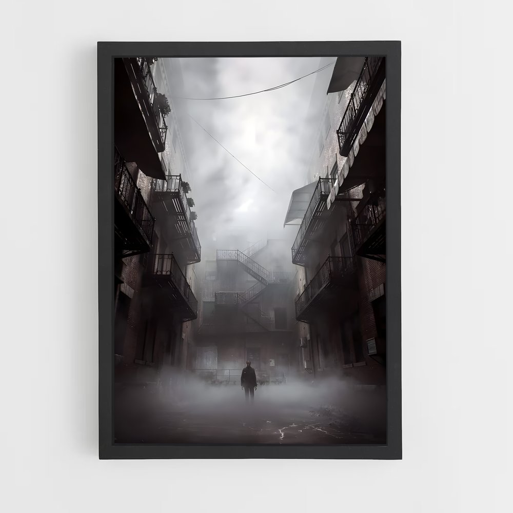 Poster L'Allée Brumeuse – affiche Silent hill (vue 2)